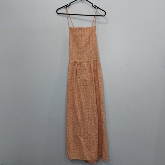 Levi's Linen Amilijia Dress Gingham Medium New - Picture 3 of 10
